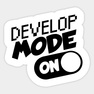 Developer mode on Sticker